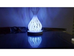 table déco lampe sinus vague 3d print model - Mito3D