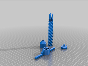 hand pump drill rubberband 3d print model - Mito3D