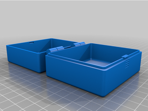 customized customisable hinged box 3d print model - Mito3D