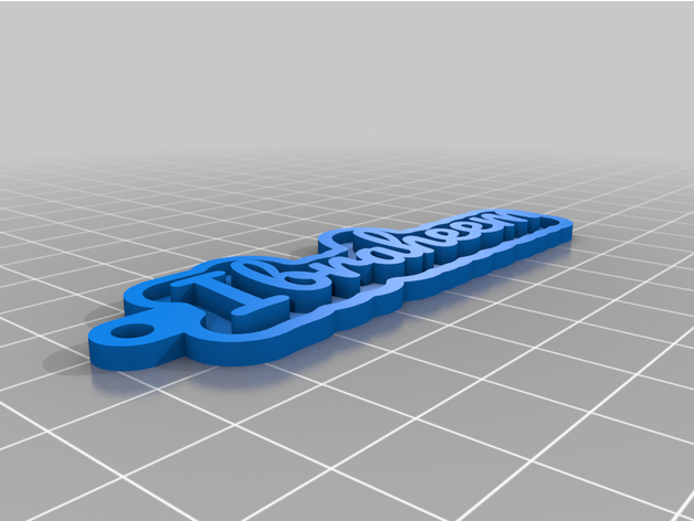 personalizado llave cadena personal 3D print model - Mito3D