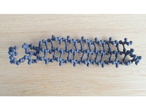 beta-sheet sucrose specific porin - peptide backbone balls sticks 3d print model - Mito3D