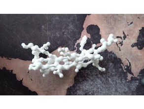 alpha helix hemoglobin balls sticks 3d print model - Mito3D