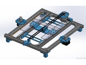 anet a8 linear rail axes update 3d print model - Mito3D