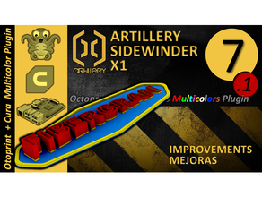 71 multi Farben Oktoprint Plugin Artillerie Seitenwickler x1 Verbesserungen Schicht 3d print model - Mito3D