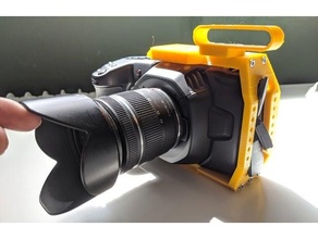 bmpcc 4k cage blackmagic pocket bmpcc4k camera 3d print model - Mito3D