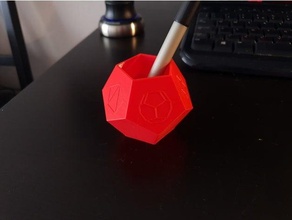 dodecahedron cup 3d printing fusion 360 platonic solid 3d print model - Mito3D