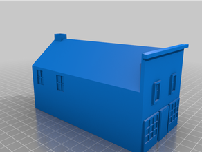 country store building model trains 3d print model - Mito3D