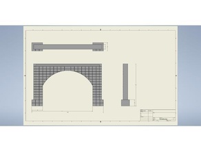 scala tunnel portale modello treno scenario struttura 3d print model - Mito3D