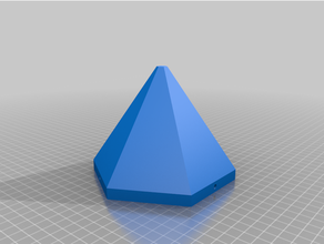 hexagonal Sediada pirâmide suspensão plantador remixar Restaurado 3d print model - Mito3D