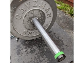 open barbell 7ft olympic 3d print model - Mito3D