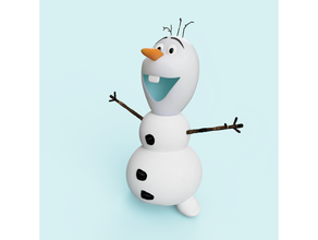 olaf frozen sla dlp frosty schneemann snowman 3d print model - Mito3D