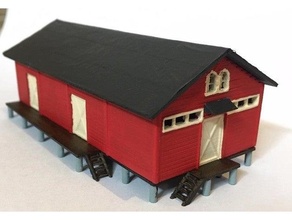 nattraby warehouse model railroad trains gauge scale 3d print model - Mito3D