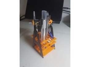 unes's tool organizer desk hobby tools holder storage 3d print model - Mito3D