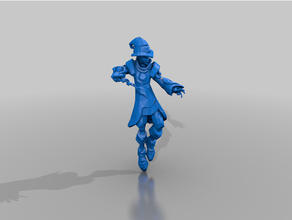 novice wizard - dnd character dp aos 3d print model - Mito3D