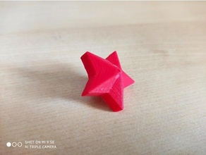 rouge étoile 5 points armée five lowpoly polygone bas soviétique syndicat urss 3d print model - Mito3D