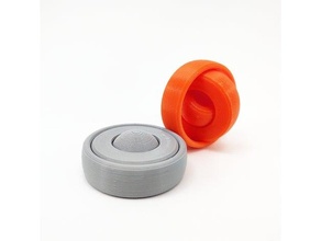 yaft agiter truc anneaux sphère captif fileur figet gyroscopique impression endroit jouet 3d print model - Mito3D
