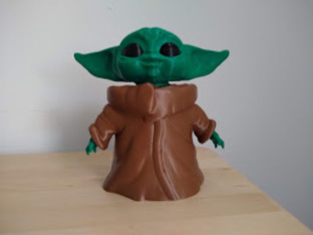 bébé yoda porcin banque guerres étoiles mandalorien 3D print model - Mito3D