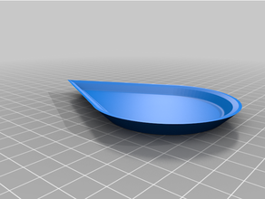 drop form pearl plate 3d print model - Mito3D