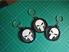 punisher keychain accessory 3d print model - Mito3D