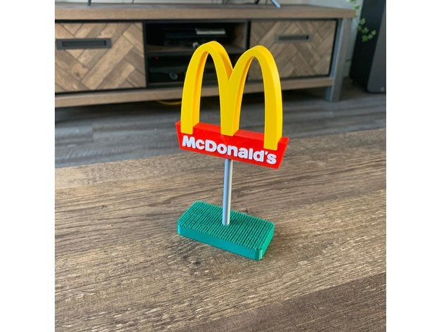 McDonald's cartello pubblicità mcdonalds 3D print model - Mito3D