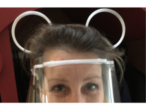 faceshield mickey ears 3d print model - Mito3D