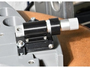 adjustable laser pointer mount sliding legolini 3d print model - Mito3D