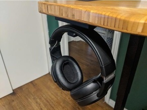 uplift desk headphone hanger organizer holder 3d print model - Mito3D