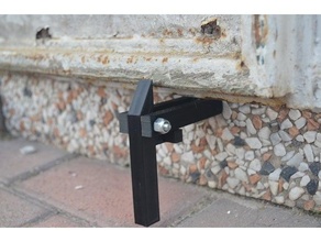locks door shutters - ferma blocca porta persiana 3d print abs lock petg pla 3d print model - Mito3D
