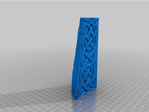 keltisch Carving Buchstützen geschnitzt Kunst Knoten Scan 3d print model - Mito3D