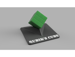 rubik cubo titolare supporto 3d print model - Mito3D
