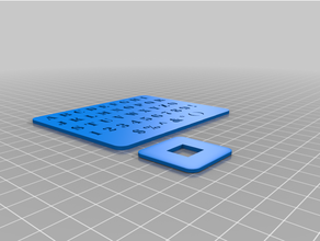 block letter stencil remix spacer 3d print model - Mito3D