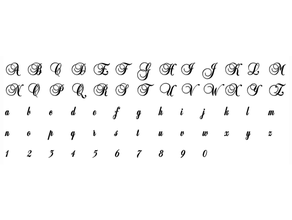 3d harfler yazı tipi sayılar stl 3 3d print model - Mito3D