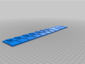 mario azul pena bônus borda jogos jogo tabuleiro 3d print model - Mito3D