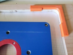 3 4 polegada canto raio roteador prato incra gabarito kreg tabela 3d print model - Mito3D