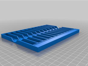 12 compartment medium drill bit tray customized 3d print model - Mito3D