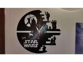 star wars clock horloge