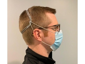 chirurgisch Maske Gurt Unterstützung Covid covid 19 covid19 Ohr Sparer ear saver medizinisch Geräte Respirator Atemwege 3d print model - Mito3D
