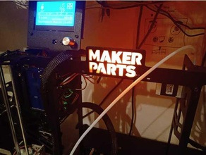makerparts luz logotipo conduziu prusa i3 3d print model - Mito3D