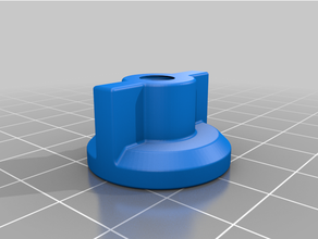 1 4 20 thumb screw toilet seat nut 14 3d print model - Mito3D