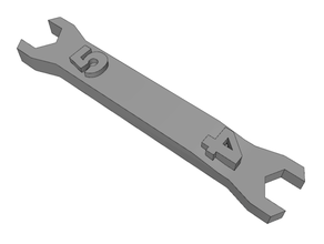 öffnen beendet Schlüssel 5mm 4mm Nüsse af Werkzeuge 3d print model - Mito3D