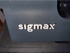 sigmax logo remplacer cassé vinyle bcn3d 3d imprimante Facile double extrudeuse versions pièces impression bcn3dsigma 3d print model - Mito3D