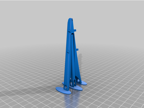 halcón 9 aterrizaje piernas cuadrícula aletas cohete spacex 3d print model - Mito3D