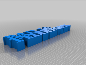 angepasst Variable Wort Bildhauerei 3d print model - Mito3D