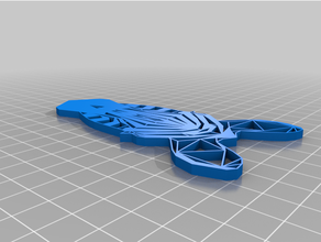 personnalisé origami zèbre headzebra 3d print model - Mito3D