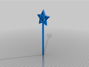 Estrela varinha caneta bic 3d print model - Mito3D
