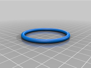 personnalisé paramétrique ring torus 3d print model - Mito3D