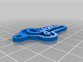 personnalisé clé chaîne personnel 3d print model - Mito3D