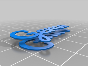personnalisé double côté clé chaîne multi Matériel impression 3d print model - Mito3D