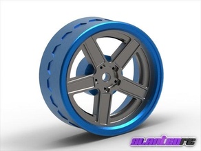 1 10 mag tekerlek 6v2 tasarım rc araba sürüklenme tekerlekler 3d print model - Mito3D