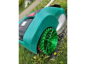 indego 1000 ruote rivisitato bosch taglia erba prato falciatrice robot robotica ruota 3d print model - Mito3D